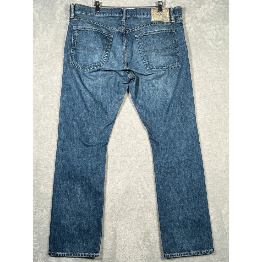 Ralph Lauren Jeans Mens 36x30 (Actual 38x31) Blue Slim‎ Straight 018